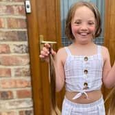 Elsie Linforth, from Caythorpe, has donated 15 inches of her hair to the Little Princess Trust.