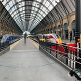 Trains at the new platforms in Kings Cross station. EMN-210806-112657001