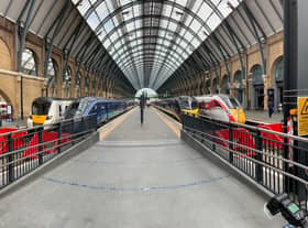 Trains at the new platforms in Kings Cross station. EMN-210806-112657001