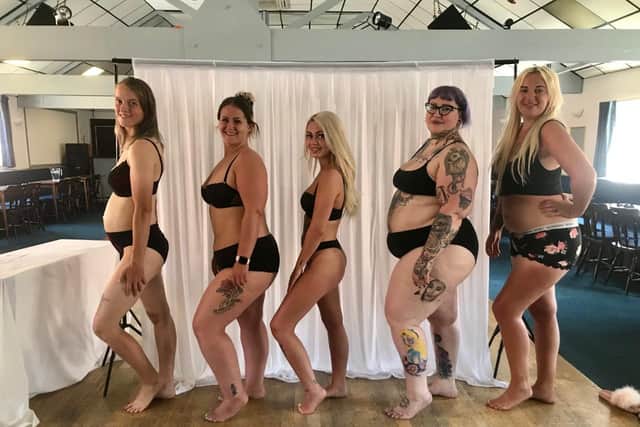 Ella Bryan's women's empowerment photoshoot, from left: Annie Routledge, Nicole Ullyatt, Shelbie Garland, Steph Smith and Hannah Lucy Brennan.