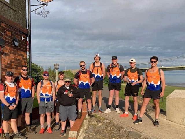 Setting off for the Viking Way challenge.