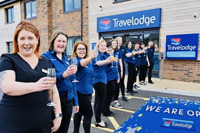 Official opening celebrations at Boston Travelodge.