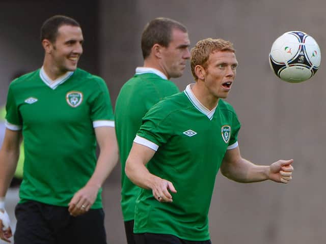 Paul Green training in Gdansk on June 13, 2012, the day before facing Spain.  Photo: PIERRE-PHILIPPE MARCOU/AFP/GettyImages)