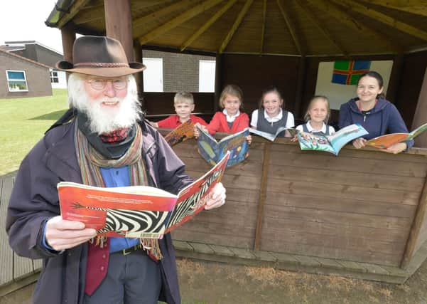 Share a Story fun at Navenby CofE Primary School.