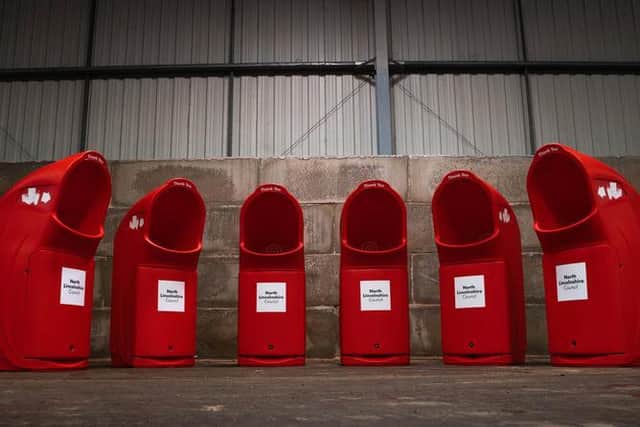 North Lincolnshire Council is installing 75 new extra-capacity bins in lay-bys