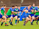 Action from the Buccaneers' victory over the Outlaws. Photo: David Dales