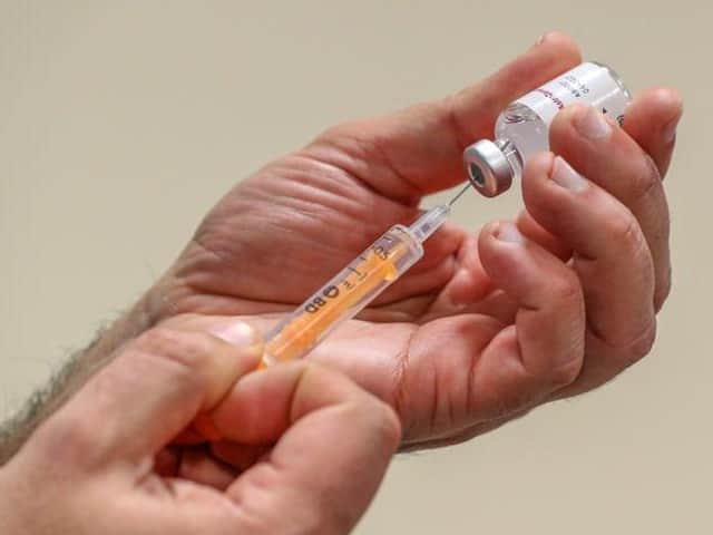 Nearly half of people in Lincoln have received two doses of a Covid-19 vaccine, figures reveal.