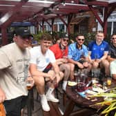 Euro 2021 fans watching England v Croatia at the Barge and Bottle EMN-210614-095111001
