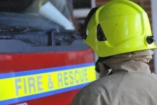 Firefighters were called to the scene
