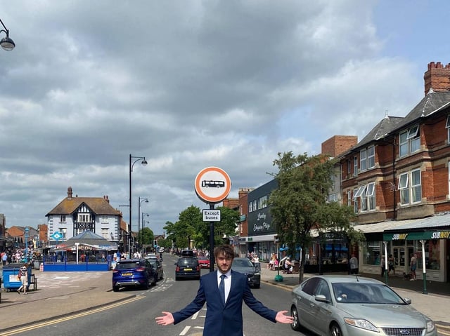 Coun Billy Brookes has launched a petition against the part-pedestrianisation of Lumley Road.