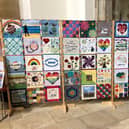 The rainbow quilt is currently on display at St James’ Church, Louth, until June 21.