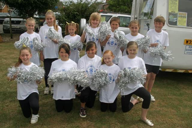 Friskney All Saints Primary School cheerleaders.