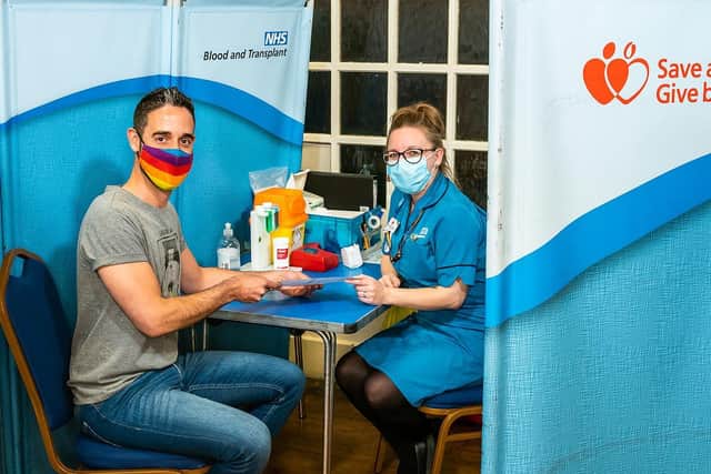 In a historic move, new eligibility rules that will allow more members of the LGBT+ community to donate blood, platelets and plasma come into effect this week. Photo: NHS Blood Donation