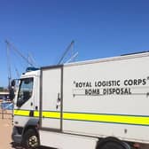 The Royal Logistics Corps Bomb Disposal team was called to Skegness beach.