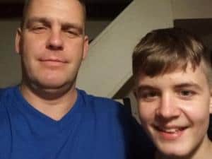 Roberts with his father Edgars