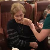 Ashdene care home residents getting their Covid jabs back in January. Photo: Michael Hunt EMN-210621-160425001