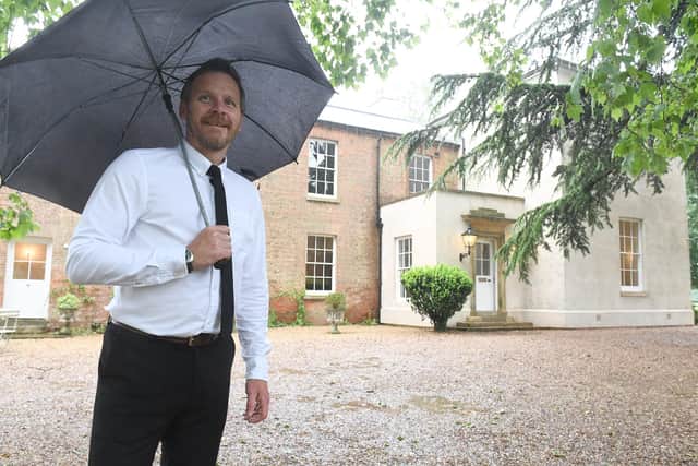 Richard Johnson outside the venue at Aswarby Old Rectory. EMN-210621-094906001