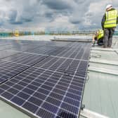 Solar panels at new Caenby Corner depot