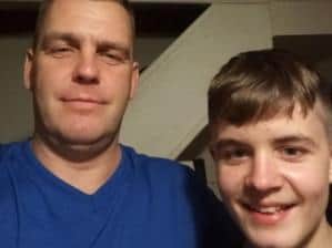 Roberts Buncis with dad Edgars