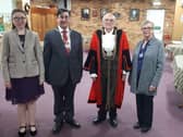 From left: The deputy mayoress, deputy mayor, new mayor, and his mayoress