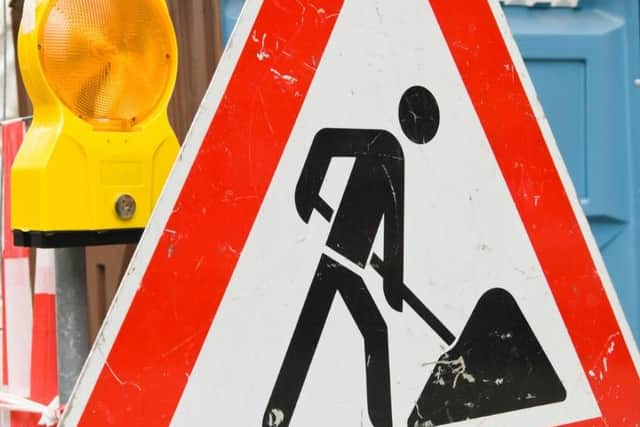 Roadworks are coming to the area. Library image