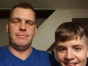 Roberts with his dad Edgars