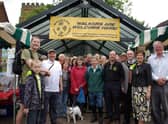 Mike Eckersley, left,being congratulated by Lincolnshire Ramblers honorary secretary Stuart Parker back in 2011 as Market Rasen became a Walkers Are Welcome town. EMN-210622-104335001