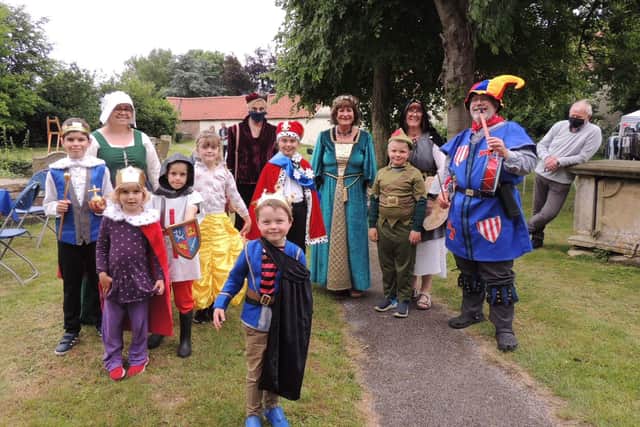 The historical costume parade through Great Hale. EMN-210628-184219001