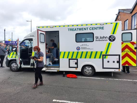 The mobile vaccination service at Lincoln.