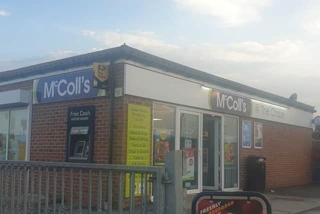 A quantity of cigarettes was stolen in a burglary at McColls in Ingoldmells.