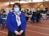 Rebecca Neno - deputy chief nurse, Lincolnshire CCG - at the Mass Vaccination Centre at the PRSA, Boston. EMN-210326-164043005