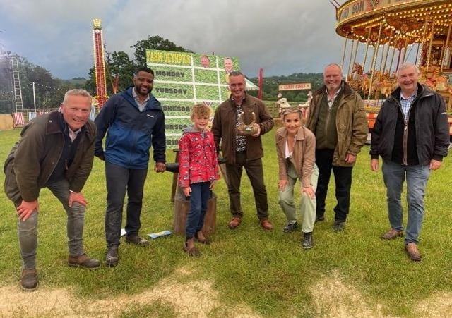 Joe during the filming of LIVE: Summer on the Farm.