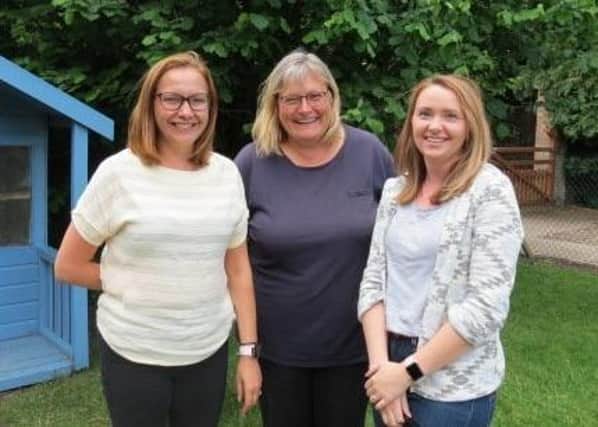 Pictured from left: Tina Simpson (finance manager), Sonia Elton (owner) and Sam Hoyes (early years specialist).