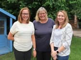 Pictured from left: Tina Simpson (finance manager), Sonia Elton (owner) and Sam Hoyes (early years specialist).