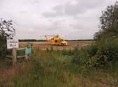 The Lincs and Notts Air Ambulance landed in an unused field at Quarrington this morning to respond to a medical emergency. EMN-210624-181453001