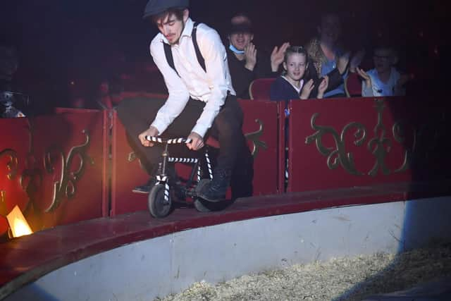 Families enjoyed live entertainment under the Big Top.