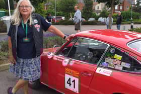Rowenna Purdy with her classic 1966 Porsche 912