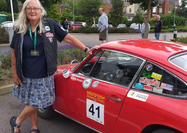 Rowenna Purdy with her classic 1966 Porsche 912