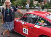 Rowenna Purdy with her classic 1966 Porsche 912