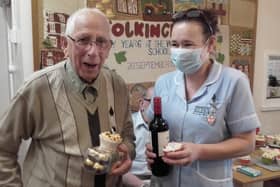 The winners in the cupcake-decorating competition held by the Five Bells Residential Care Home.