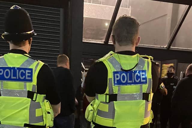 Police were out in Skegness to deter drug dealing in the resort's bars.