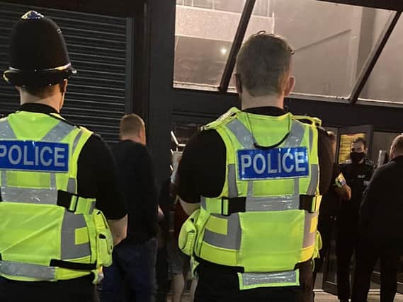 Police were out in Skegness to deter drug dealing in the resort's bars.