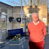Sir Edward Leigh MP at Market Rasen Station