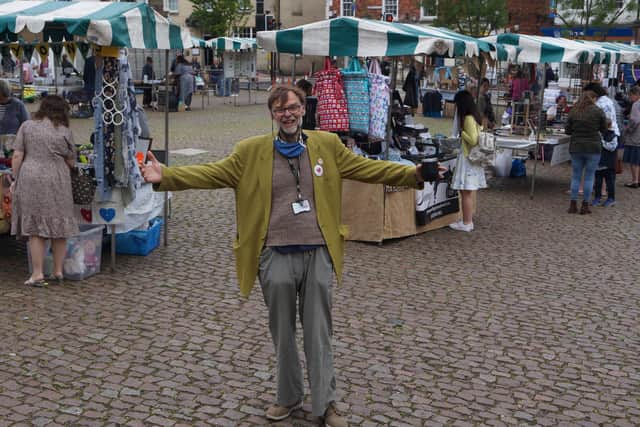 Market Rasen's Mayor, Coun Stephen Bunney is hopig residents will back the bid to borow to buy the market place