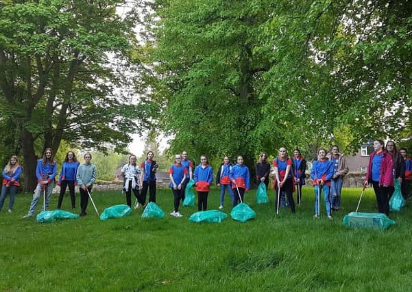 The youngsters helped to keep Louth tidy.