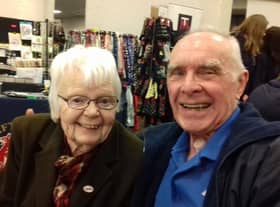 RAF veteran Leslie Wood and his wife, Audrey, during happier times prior to her dementia diagnosis. EMN-210629-170417001