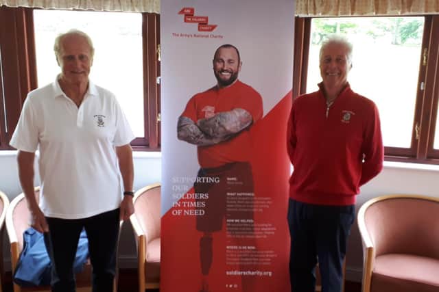 Club president Neil McCorquodale (left) and club chairman Adrian Stannard.