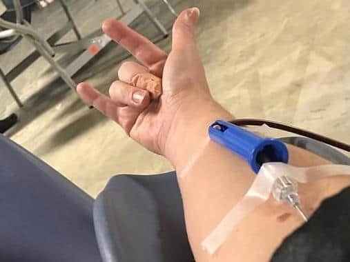 Blood donors.
