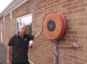 Martin Osborne - he kept the old hose reel on the side of the building as a knod to its former use. EMN-210207-170407001