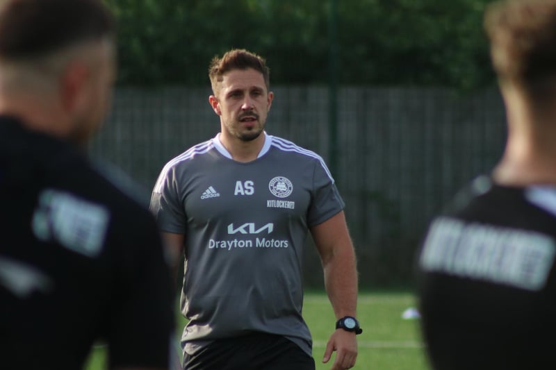 Fitness coach Ash Slawson looks on. Photo: Oliver Atkin